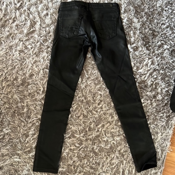 New with tags, never worn AG coated Jean (leather look) - Picture 2 of 7